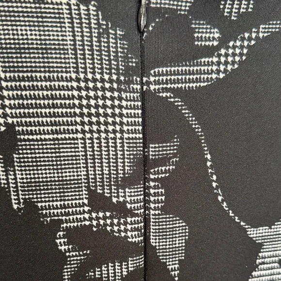 AA Studio Floral and hound tooth Black and Gray Dress size 18 - Picture 8 of 8